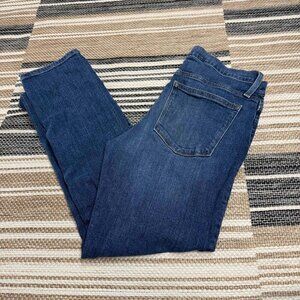 J. Crew Women's Slim Boyfriend Jean In All-Day Stretch Zip Fly Blue Size 28